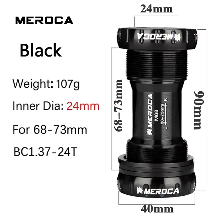 BB68 support inférieur vélo BB 68mm 73mm support inférieur Bsa 24mm support inférieur 68 pour vtt VT