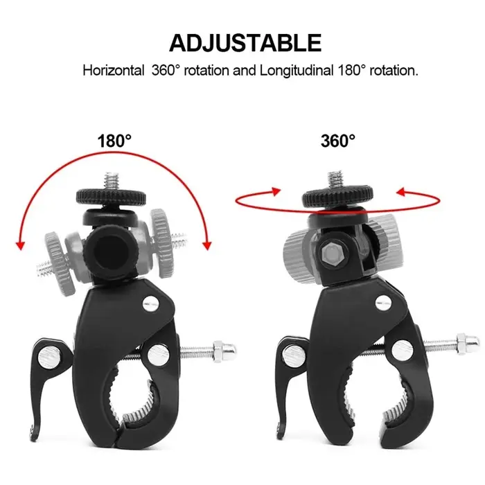 Support de caméra pour guidon de vélo et moto
