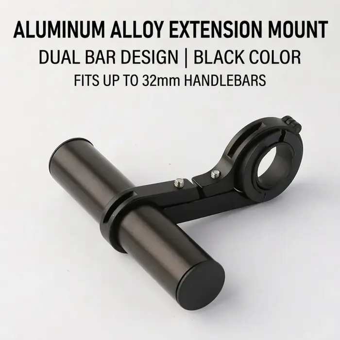 Support de fixation allongé pour guidon de VTT
