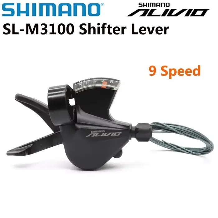 SHIMANO Alivio 9 vitesses SL M3100 droit Rapidfire Plus levier de changement de vitesse bande de ser