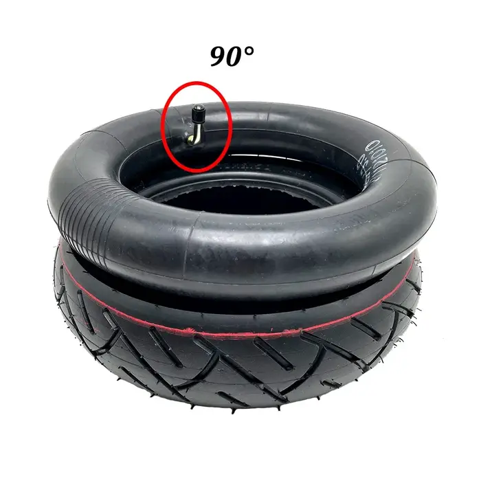 Chambre à air extérieure de pneu pneumatique de 10 pouces 10x2.50 pour pièces de rechange de roue avant et arrière de Scooter électrique