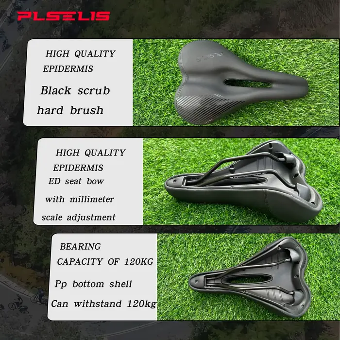 Plselis épais doux selle de vélo VTT coussin de siège imperméable Durable