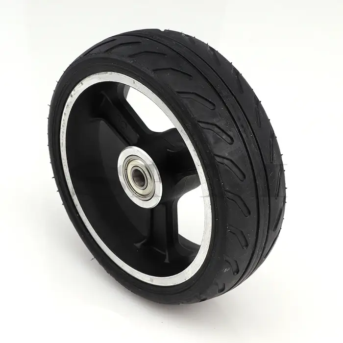 Solide de haute qualité roues de 5 pouces Rapide roue F0,jackhot,Nes en fibre de carbone scooter pneu solide avec jante en alliage