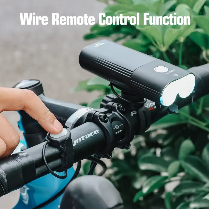 GACIRON V9DP-2000 phare 2000 lumens vélo avant lumière étanche USB Rechargeable 6700mAh vélo lumière