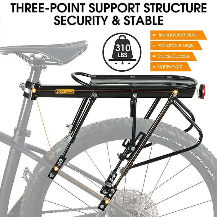 WEST BIKING-Sac de tige de dégager pour vélo 20-29 pouces