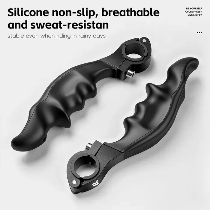 WEST BIKING Embouts de Guidon VTT Ergonomiques Anti-Choc Antidérapants en Aluminium – Extensions
