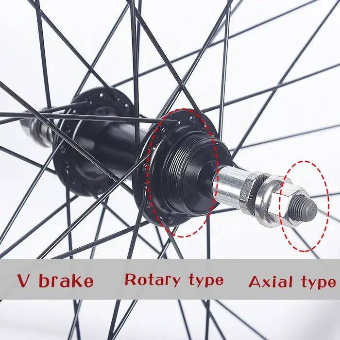 Jeu de roues de VTT ROCKBAO 24/26 pouces