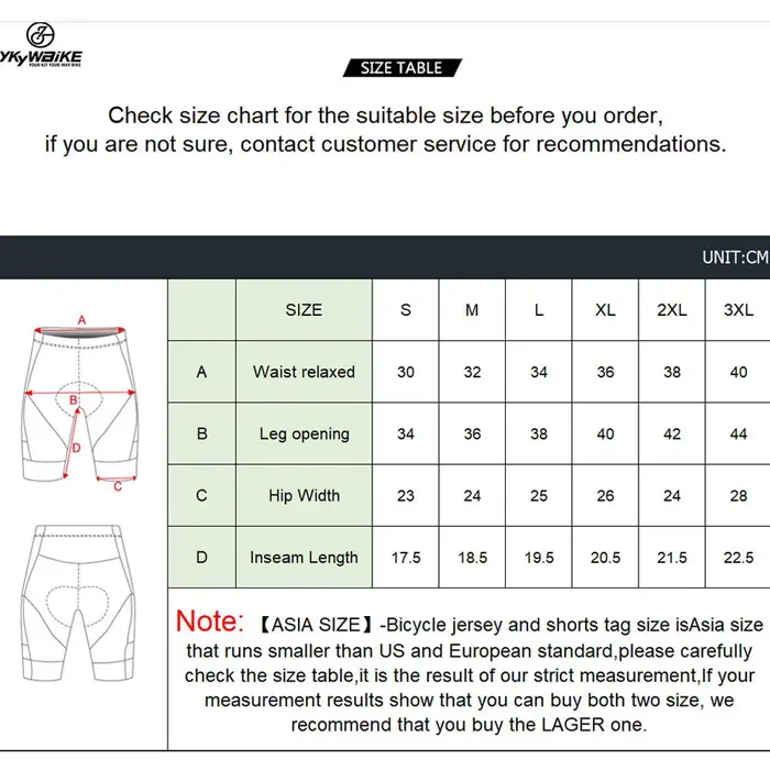 YKYWBIKE short de vélo rembourré de sport pour hommes short de vélo de cyclisme pantalon de vélo de 