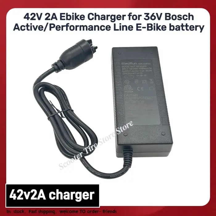 Chargeur de vélo électrique 42V 2A