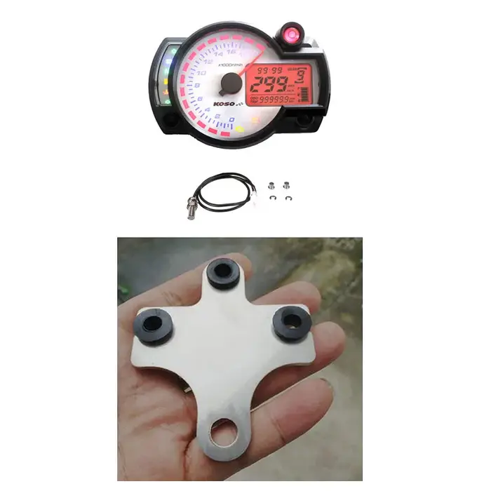 KObuc18000-Compteur de Vitesse Numérique LCD Pliable pour Moto