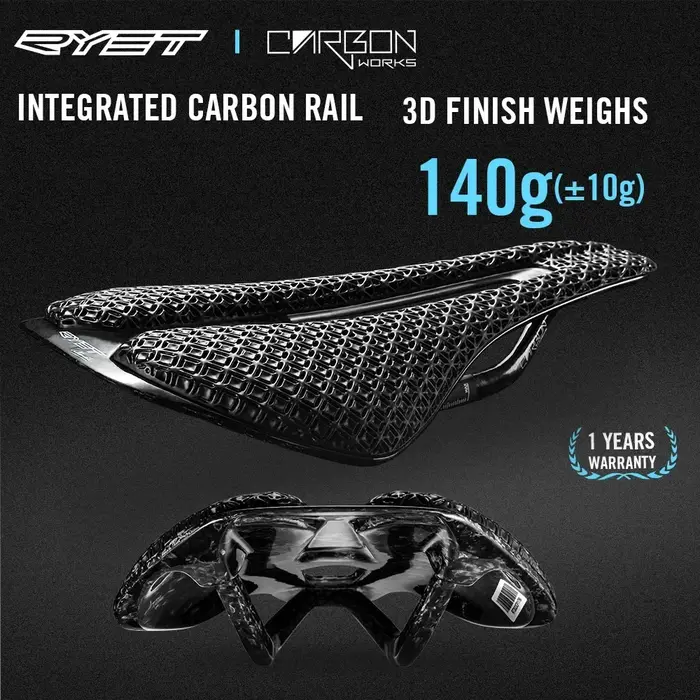 Selle de vélo ultralégère en carbone