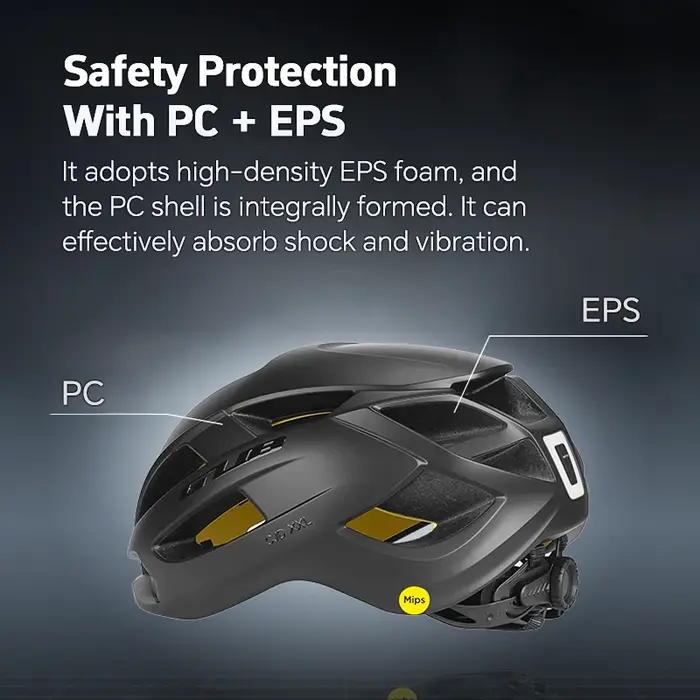 GUB Casque de route pour hommes Mips Casques de cyclisme de sécurité avec feu arrière