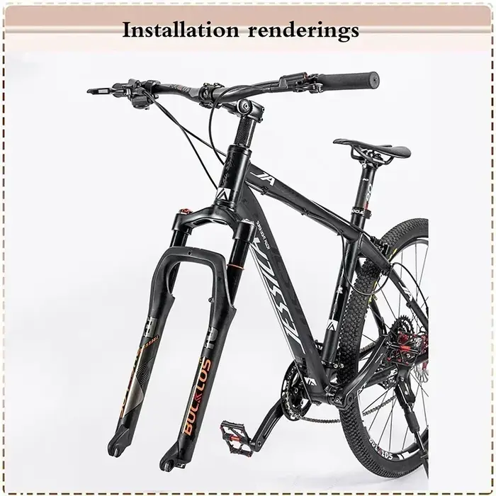 BUCKKub26X4.0-Fourche de vélo à suspension pneumatique