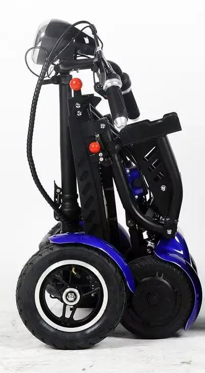 Trottinette électrique pliable à quatre roues pour personnes âgées