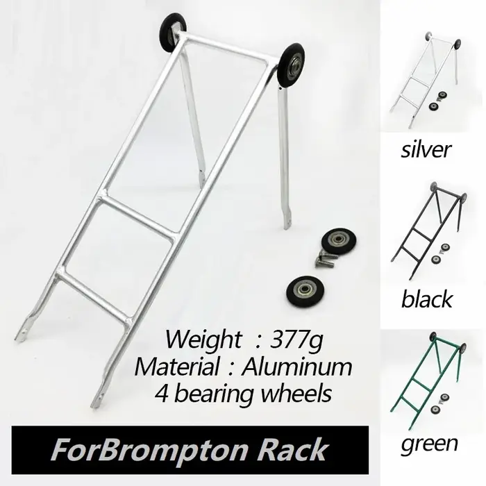 Pour Brompton supports arrière vélo pliant Easywheel
