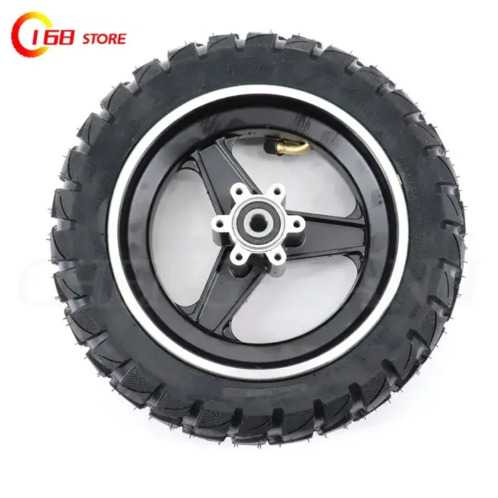 Roue de 10 pouces 10x2.75-6.5 + disque de frein pour trottinette électrique