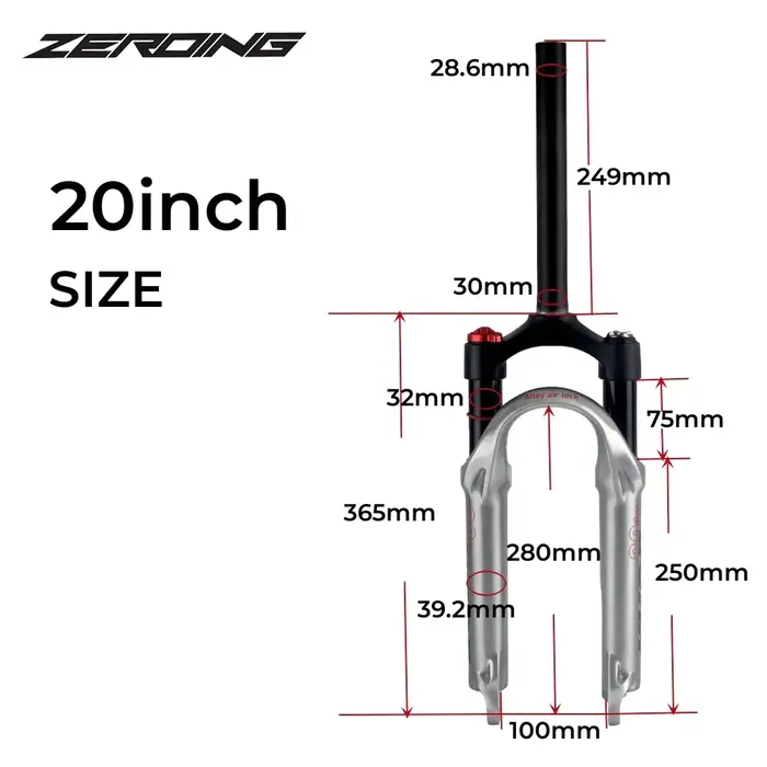 KUBE – fourche à Suspension pneumatique pour vélo vtt