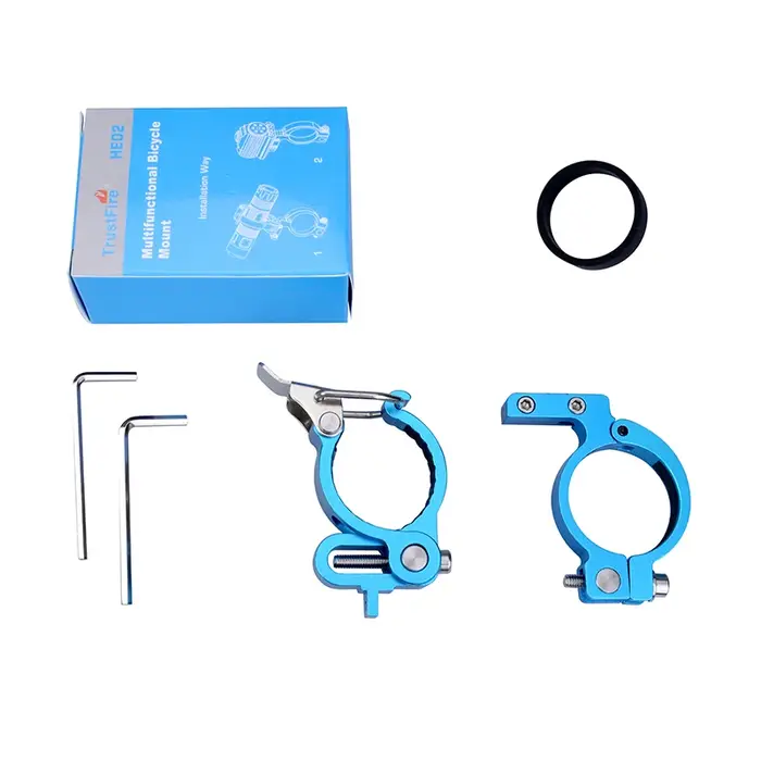 TrustFire HE02 pince de cyclisme pince lampe de poche support de montage universel vélo de montagne 