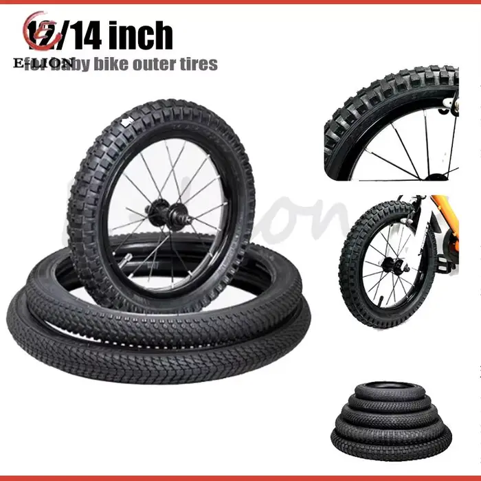 Pneus de vélo pour enfants 12/14 pouces 12x2.125 12x1.75 12x2.40 14x2.125 14x1.75 14x2.40