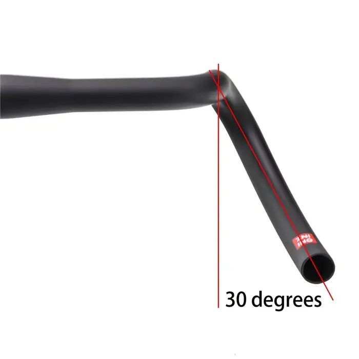 Guidon de gravier en carbone, grande barre évasée, pour vélo de route, Cyclocross, 400/420/440mm, 30 degrés