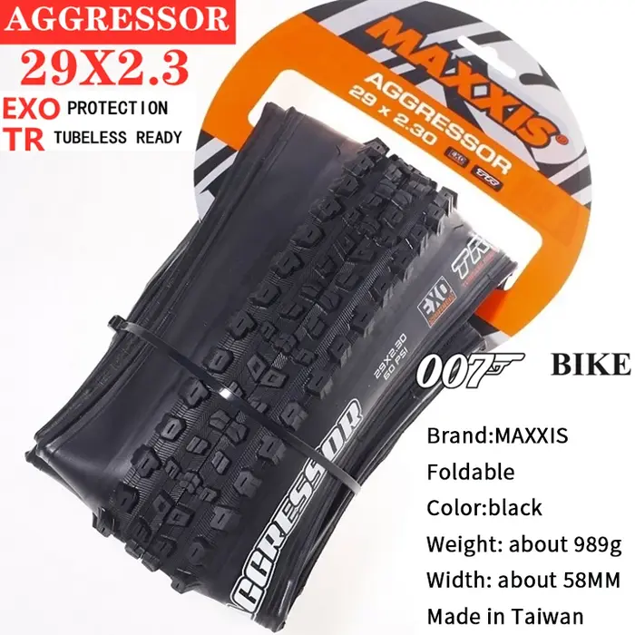 1 pièce MAXXIS 29 AGGRESSOR vélo 26X2.3 27.5X2.3/2.5 29X2.3 29*2.5 EXO Protection TR Tubeless 29er pliant vtt VTT pneu