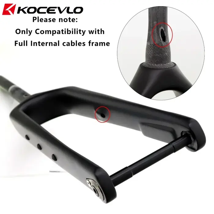 Fourche de vélo de gravier KOCEVLO GF07 en fibre de carbone conique