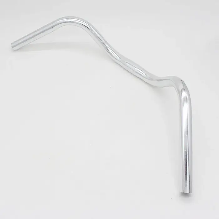 Guidon de vélo en alliage d'aluminium, guidon incurvé, poignées horizontales, grandes hirondelles, p