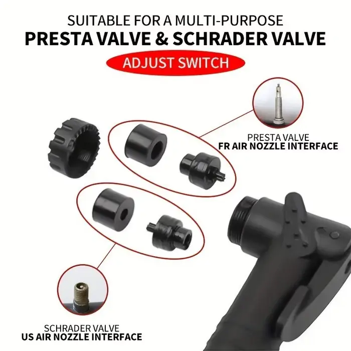 Mini pompe à vélo Portable avec support