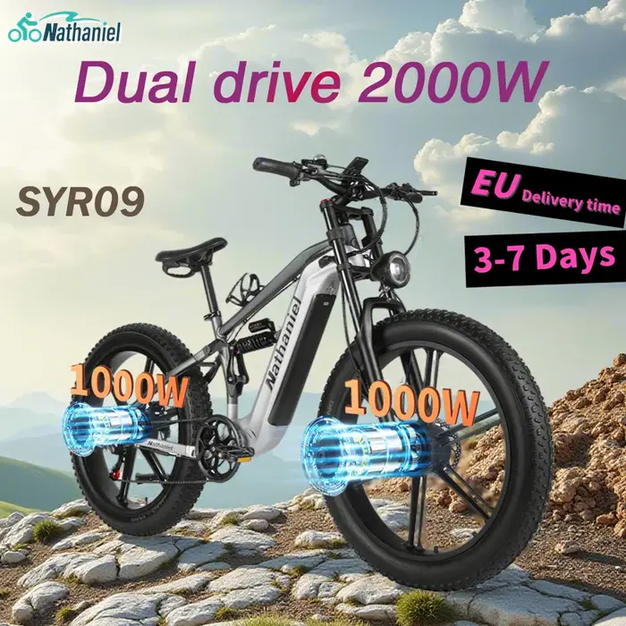Vélo électrique Nathaniel 2000W SYR09 à double transmission