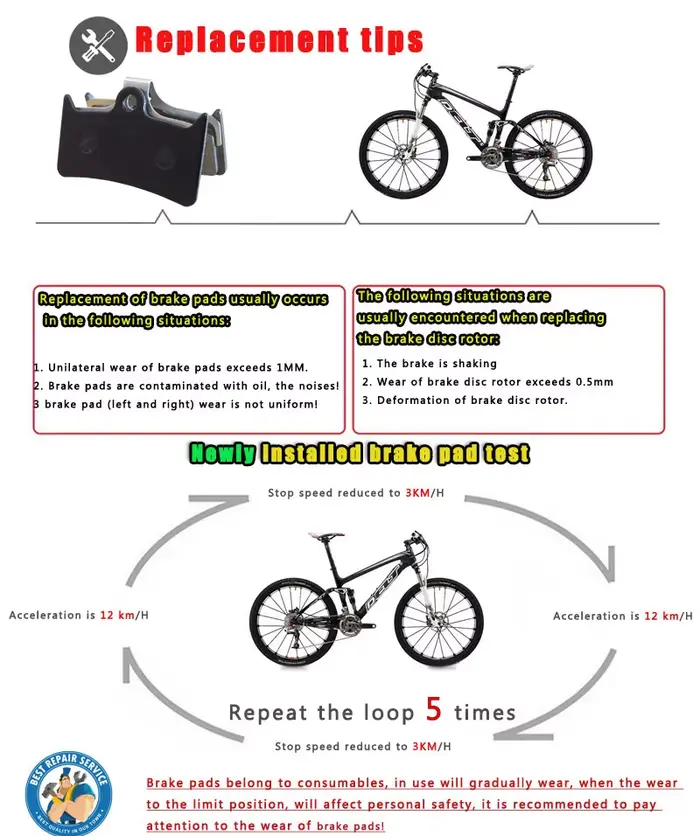 Plaquettes de frein pour vélo de montagne