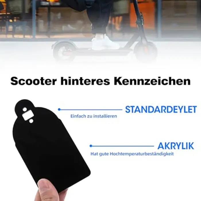 Support de plaque d'immatriculation pour scooter électrique