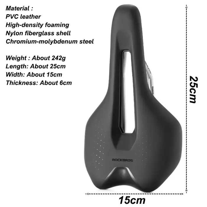 Selle de vélo coordonnante en cuir PU