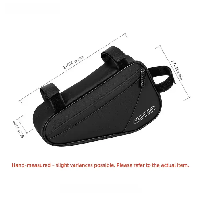 Sac de cadre triangulaire pour vélo – Pochette de rangement pour tube supérieur