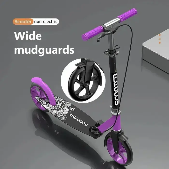Scooter de ville à deux roues pour adultes et enfants