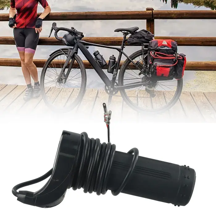 Poignée d'accélérateur pour cyclisme en plein air, 24 composants noirs de rechange 36V pour pièces d