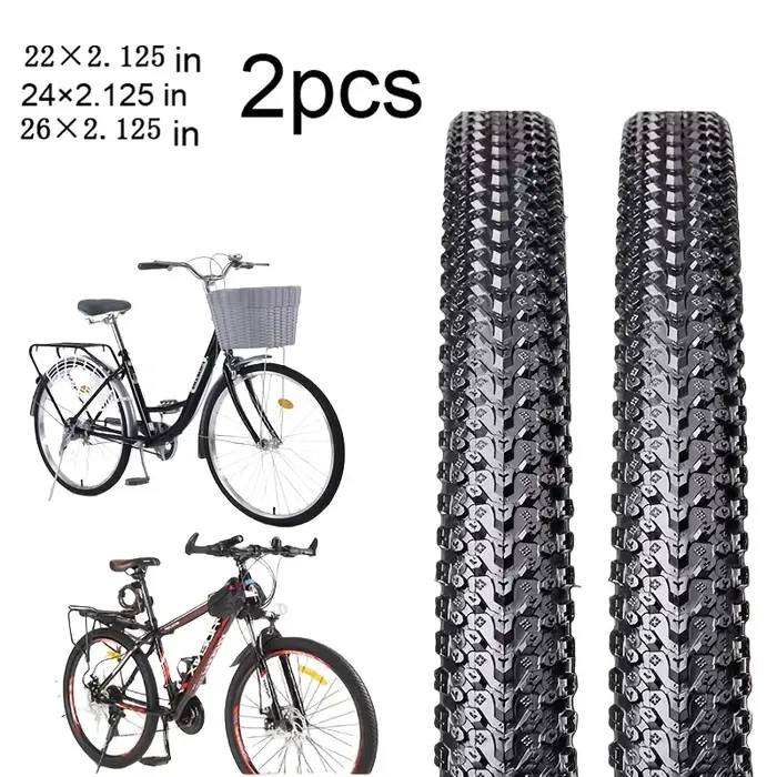 2 pneus de vélo 22x2.125 24x2.125 26x2.125 pour VTT