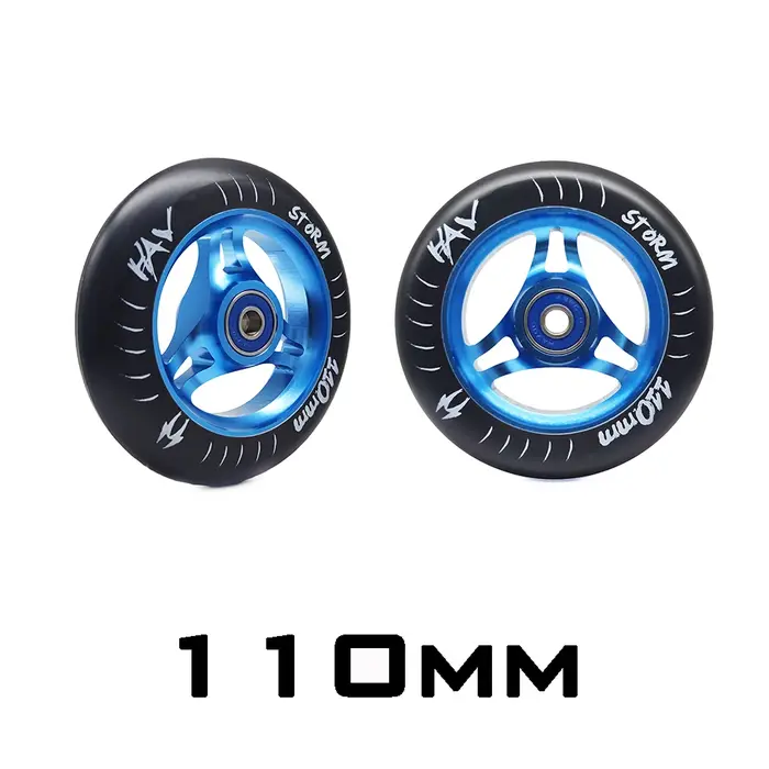 2 pièces roue de Scooter en alliage d'aluminium 88A 110mm 100mm MGP pneu