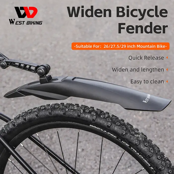 2 pièces garde-boue de vélo garde-boue de roue de pneu avant arrière de vélo garde-boue de vélo vtt 
