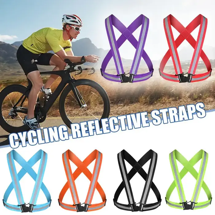 Gilet de sécurité à bande réfléchissante pour cyclisme