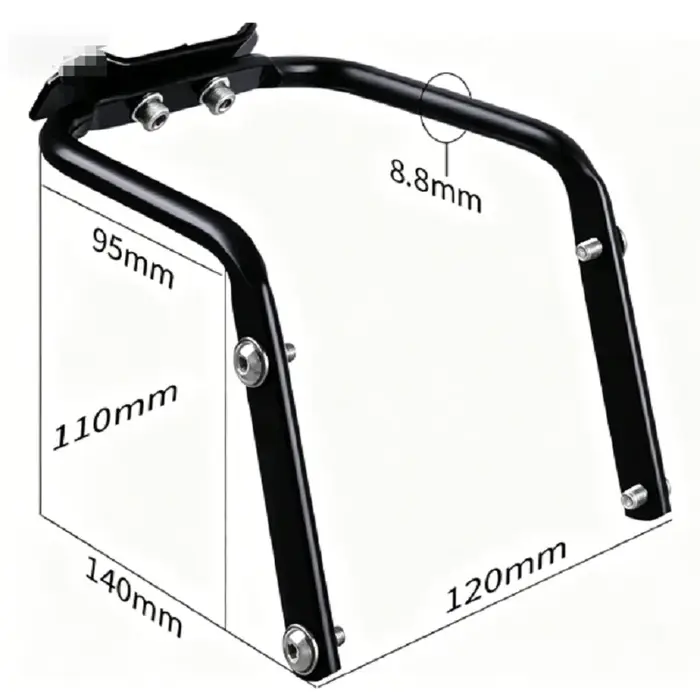 Support d'extension de selle de vélo en alliage d'aluminium stable