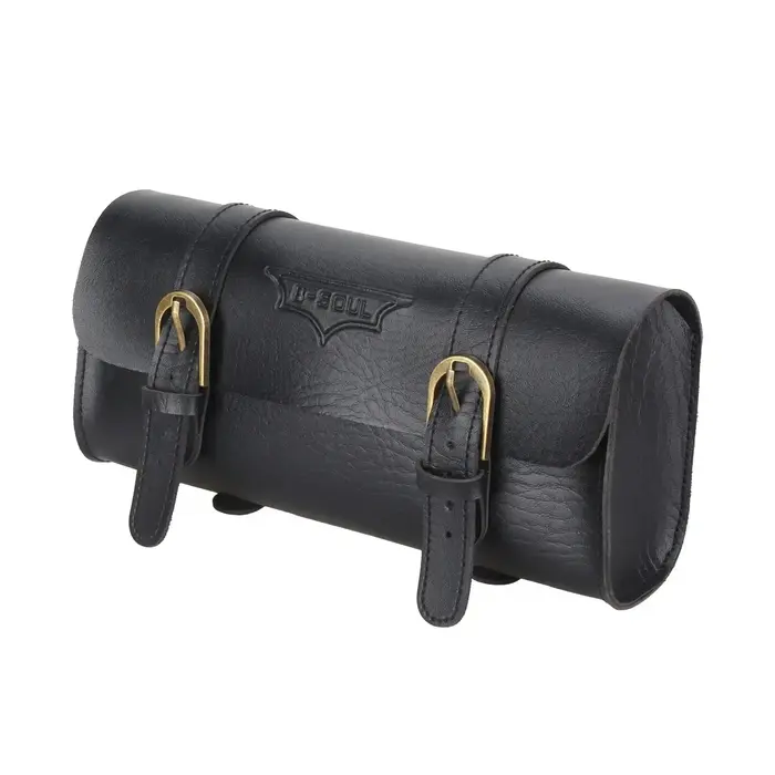 Sac de queue de vélo rétro en cuir PU