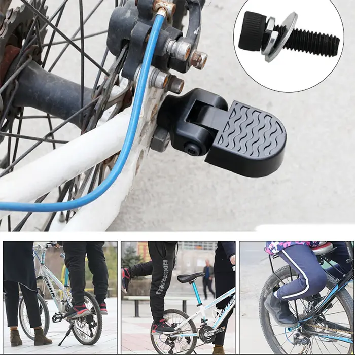 Pédale arrière de vélo électrique roue