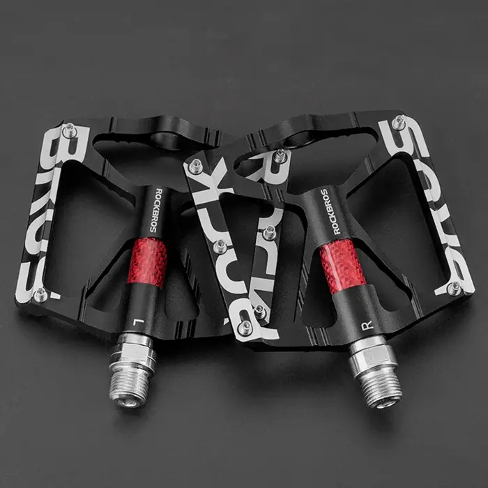  Pédales ultralégères en alliage d'aluminium ROCKBROS, roulements étanches réfléchissants, design antidérapant, accessoires de cyclisme pour vélos de montagne et de route