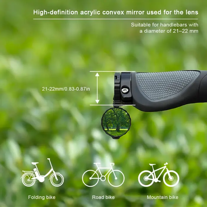 Rétroviseur de vélo, miroir de guidon