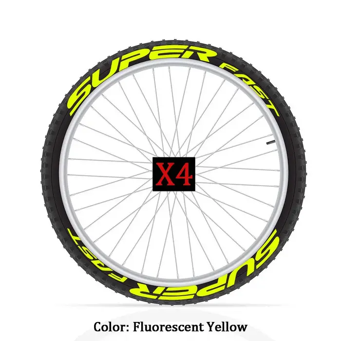 Autocollants lumineux pour jantes de vélo