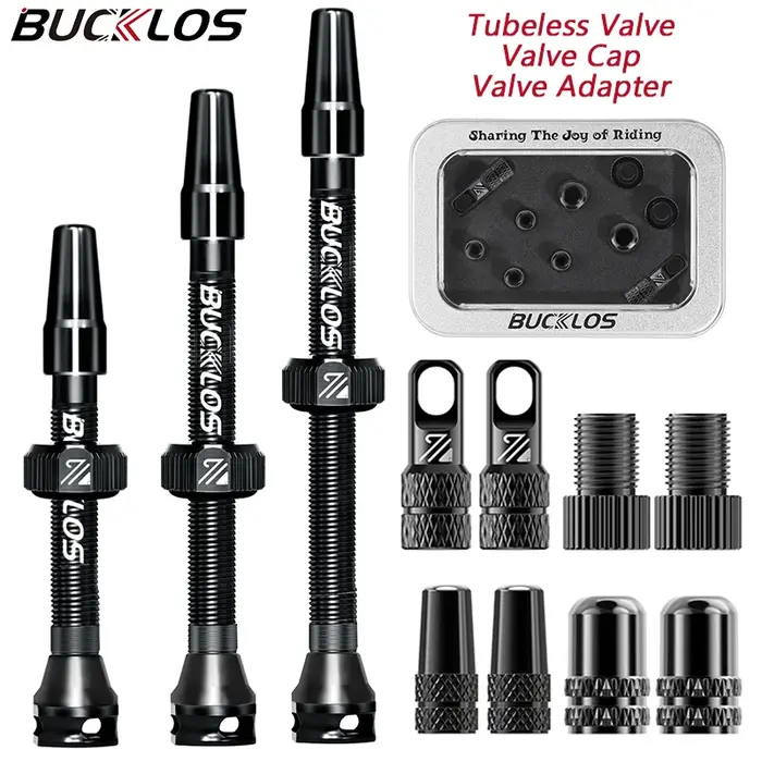 BUCKLOS – Valve Tubeless de vélo 40/44/55/60/80/100MM