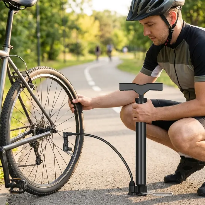 Pompe à air haute pression portable pour vélo