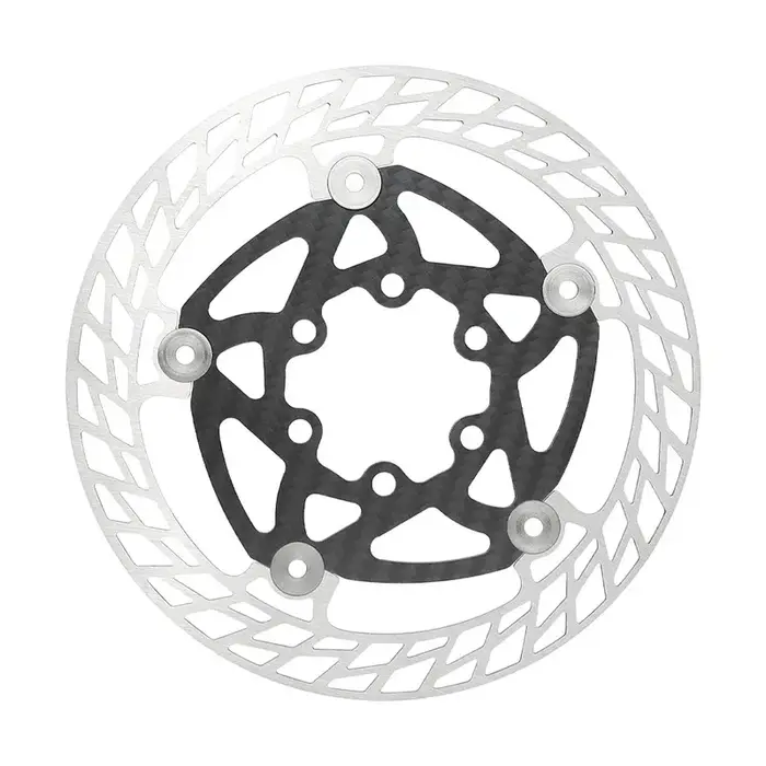 TTPRO Frein à disque de vélo ultraléger en fibre de carbone 140 mm 160 mm 180 mm avec rotors à 6 boulons