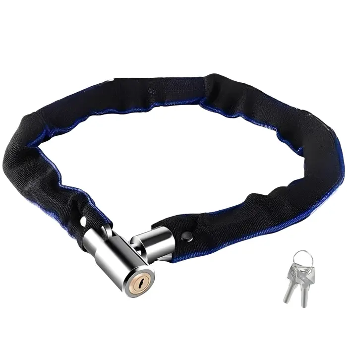 Chaîne de sécurité antivol pour vélo, serrure de sécurité universelle extra longue et durable pour v