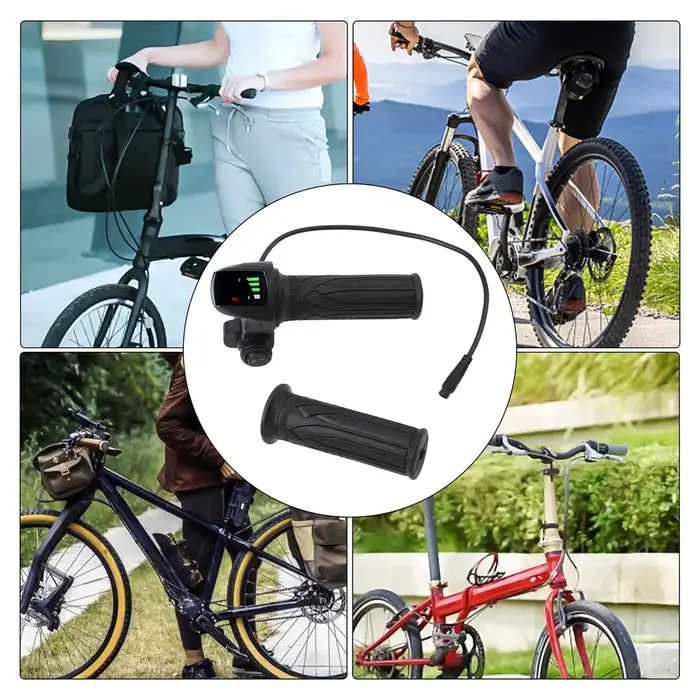 Poignée d'accélérateur pour trottinette électrique, bouton de démarrage, contrôleur de vitesse 48V 6